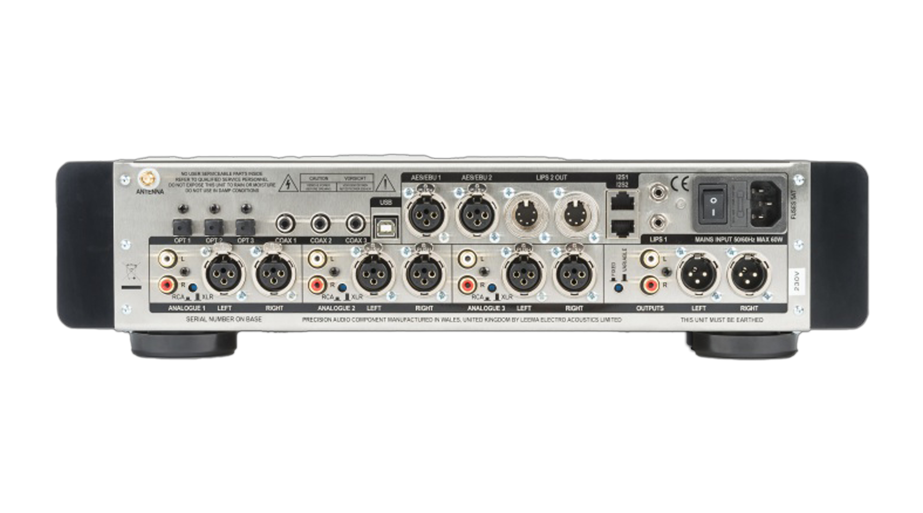 Libra DAC back of unit